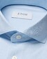 Eton Four-Way Stretch Semi-Solid Fine Pattern Overhemd Licht Blauw