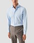 Eton Four-Way Stretch Semi-Solid Fine Pattern Overhemd Licht Blauw