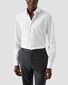 Eton Four-Way Stretch Subtle Geometric Contrast Details Shirt White