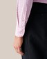 Eton Four-Way Stretch Subtle Micro Pattern Weave Overhemd Roze