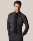 Eton Four-Way Stretch Tone-on-Tone Button Thread Shirt Black