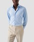 Eton Four-Way Stretch Uni Wide-Spread Collar Overhemd Licht Blauw