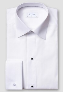 Eton French Cuffs Evening Piqué Cutaway Shirt White