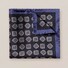 Eton Fuji Silk Medallion Pattern Pocket Square Black