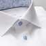 Eton Geometric Detail Uni Twill Shirt White
