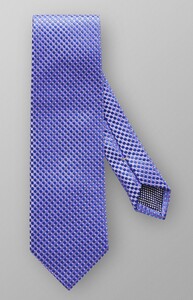 Eton Geometric Mini Check Tie Dark Purple
