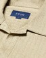 Eton Geometric Pattern Jacquard Filo di Scozia Jersey Cotton Poloshirt Beige