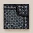Eton Geometric Pattern Oxford Silk Weave Pochet Navy