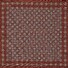 Eton Geometric Pattern Oxford Silk Weave Pocket Square Dark Brown Melange