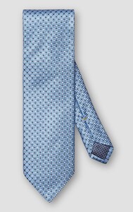 Eton Geometric Pattern Silk Rich Texture Das Blauw