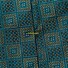 Eton Geometric Pattern Silk Tie Green