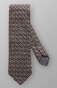 Eton Geometric Pattern Tie Extra Light Grey Melange