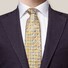 Eton Geometric Silk Tie Yellow