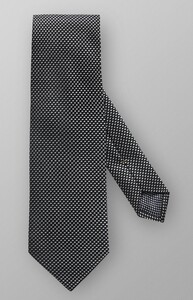 Eton Geometric Structure Tie Black