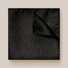 Eton Geometric Woven Tonal Pattern Pochet Zwart