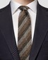 Eton Grenadine Silk Diagonal Pattern Tie Dark Green