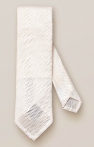 Eton Grenadine Silk Tie White