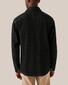 Eton Heavy Cotton Denim Twill Garment Washed Overshirt Zwart