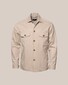 Eton Heavy Cotton Twill Uni Double Chest Pockets Overshirt Beige