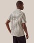Eton Heavy Knit Piqué 3D-Look Stripes Organic Cotton Poloshirt White