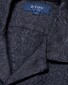 Eton Heavy Linnen Matt Buttons Garment Washed Overhemd Navy