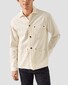 Eton Heavy Texture Cotton Twill Denim Overshirt White