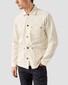 Eton Heavy Texture Cotton Twill Denim Overshirt White