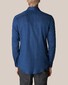 Eton Herrinbone Lightweight Flannel Shirt Dark Evening Blue