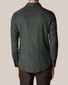 Eton Herrinbone Lightweight Flannel Shirt Dark Green