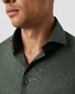 Eton Herringbone Fine Cotton Flanel Overhemd Donker Groen