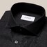 Eton Herringbone Fine Cotton Flannel Shirt Black