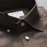 Eton Herringbone Flannel Overhemd Bruin