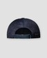 Eton Herringbone Linen Wool Baseball Cap Navy