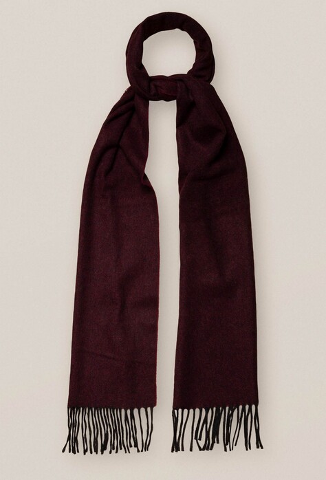 Eton Herringbone Pattern Scarf Burgundy