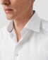Eton Herringbone Signature Twill Organic Cotton Overhemd Wit