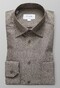 Eton Herringbone Signature Twill Overhemd Diep Bruin