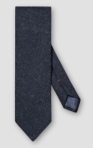 Eton Herringbone Wool Cotton Silk Das Navy