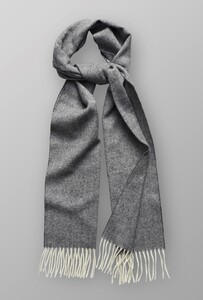 Eton Herringbone Wool Scarf Grey