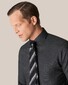 Eton Houndstooth Brushed Merino Wool Mother of Pearl Buttons Shirt Black