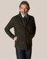 Eton Houndstooth Cotton-Wool-Cashmere Flanel Overshirt Donker Groen