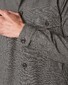 Eton Houndstooth Cotton-Wool-Cashmere Flannel Overshirt Grey