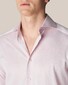 Eton Houndstooth Filo di Scozia King Knit Shirt Pink