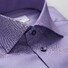 Eton Houndstooth Twill Shirt Purple