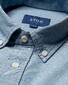 Eton Indigo-Dyed Oxford Denim Button-Down Shirt Blue