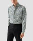 Eton Inspired Floral Mosaic Pattern Linnen Overhemd Blauw-Multi