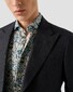Eton Inspired Floral Mosaic Pattern Linnen Overhemd Blauw-Multi