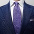 Eton Interlinking Silk Tie Purple