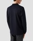 Eton Interlock Long Sleeve Organic Supima Cotton Jersey Polo Navy