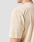 Eton Italian Knitted Crew Neck Filo di Scozia Cotton T-Shirt Beige