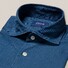 Eton Italian Woven Indigo Dyed Lightweight Denim Overhemd Donker Blauw